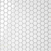 Bedrosians Le Cafe 1" x 1" Hexagon Mosaic Glossy White